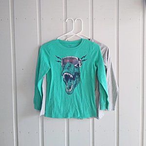 10 Boy's Long Sleeve Gamer Graphic Tees - Set of 2